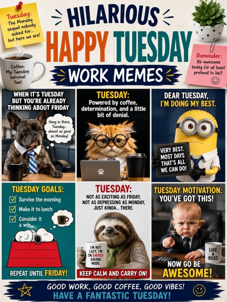 Hilarious Happy Tuesday Work Memes