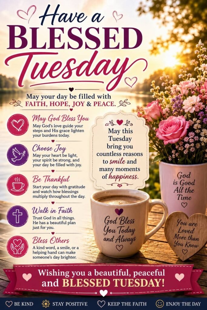 Heartwarming Have a Blessed Tuesday, Blessings and Messages