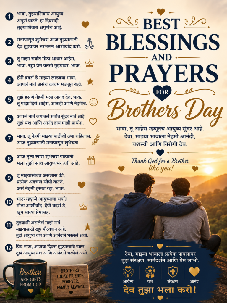 Happy brothers day wishes quotes in marathi