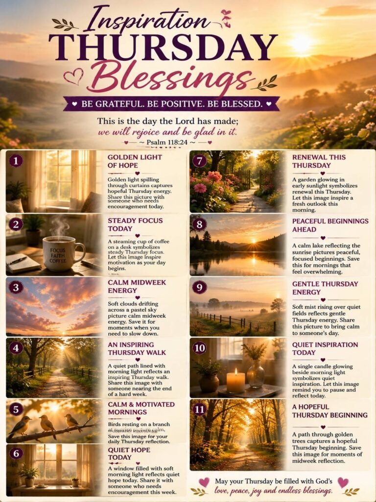 Inspiration thursday blessings images