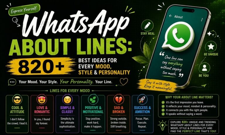 WhatsApp About Lines