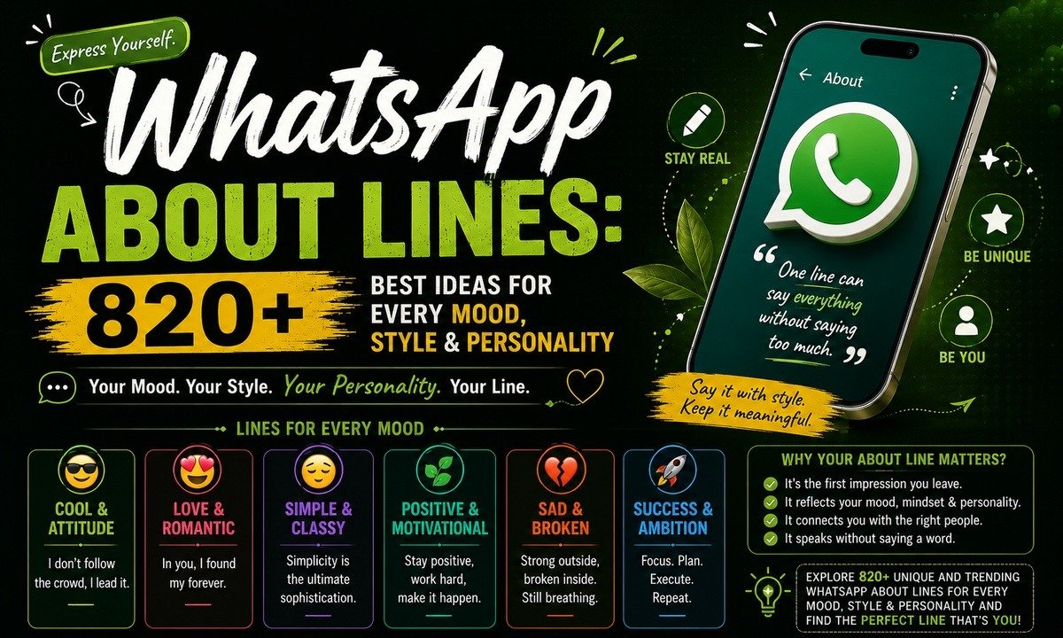 WhatsApp About Lines