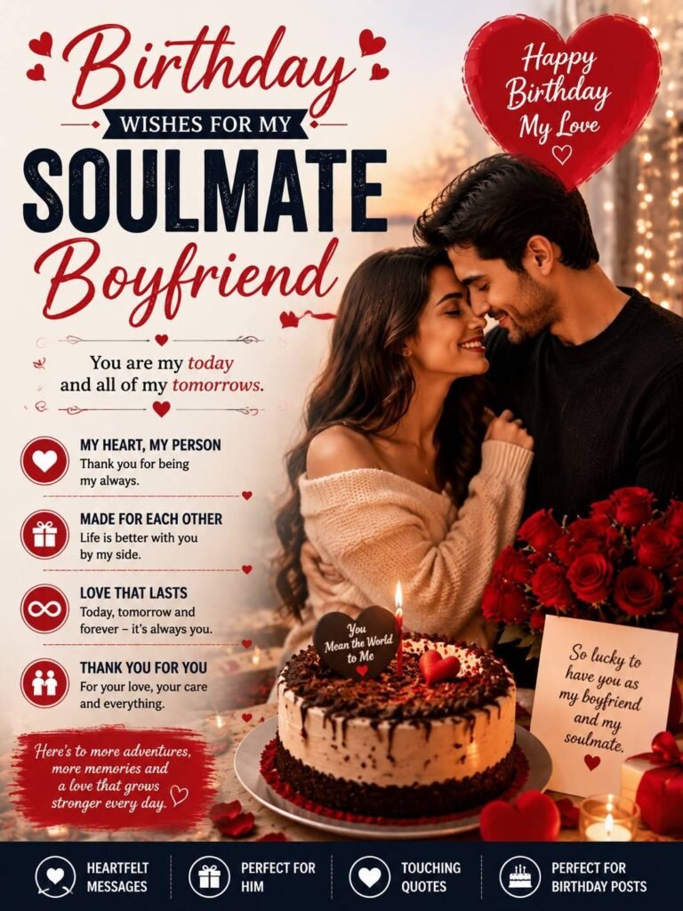 Birthday Wishes for Soulmate Boyfriend