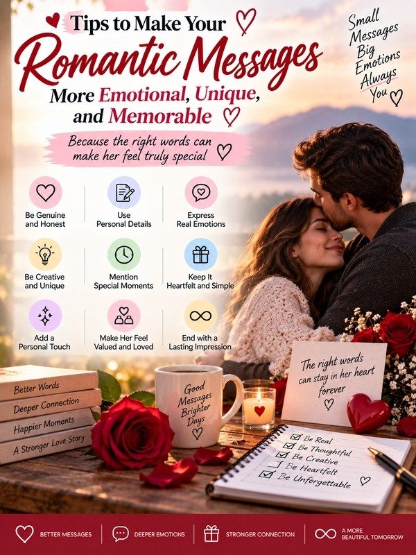 Tips to Make Your Romantic Messages More Emotional, Unique, and Memorable