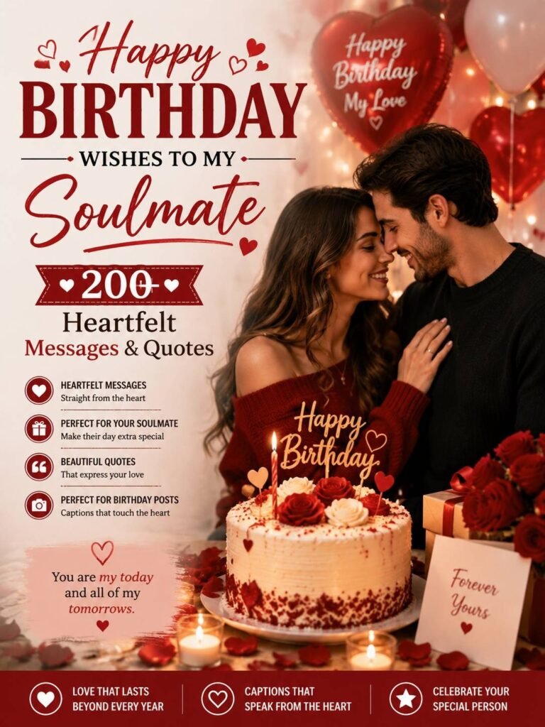 Birthday Captions for Soulmate Images