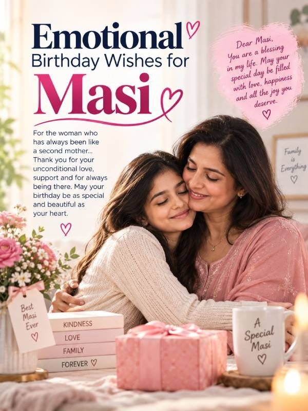 Emotional Birthday Wishes for Masi