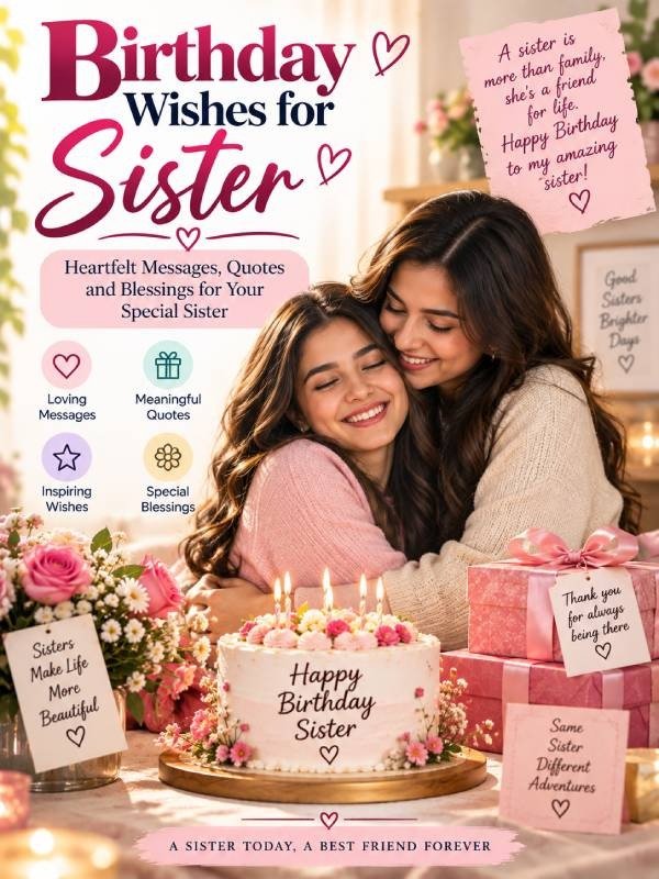 Birthday wishes for sister