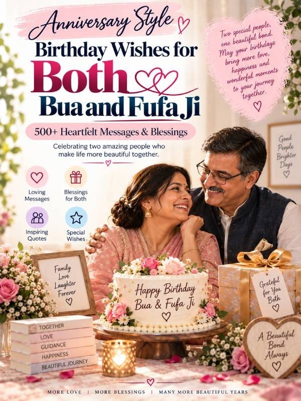 Anniversary Style Birthday Wishes for Both