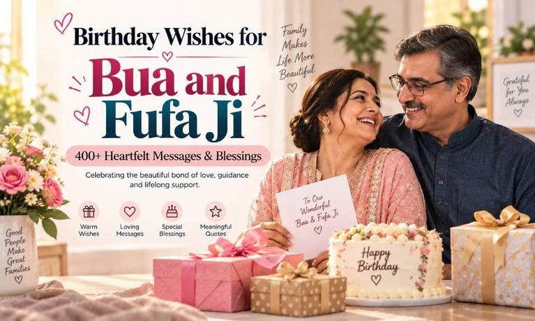 Birthday Wishes for Bua and Fufa Ji