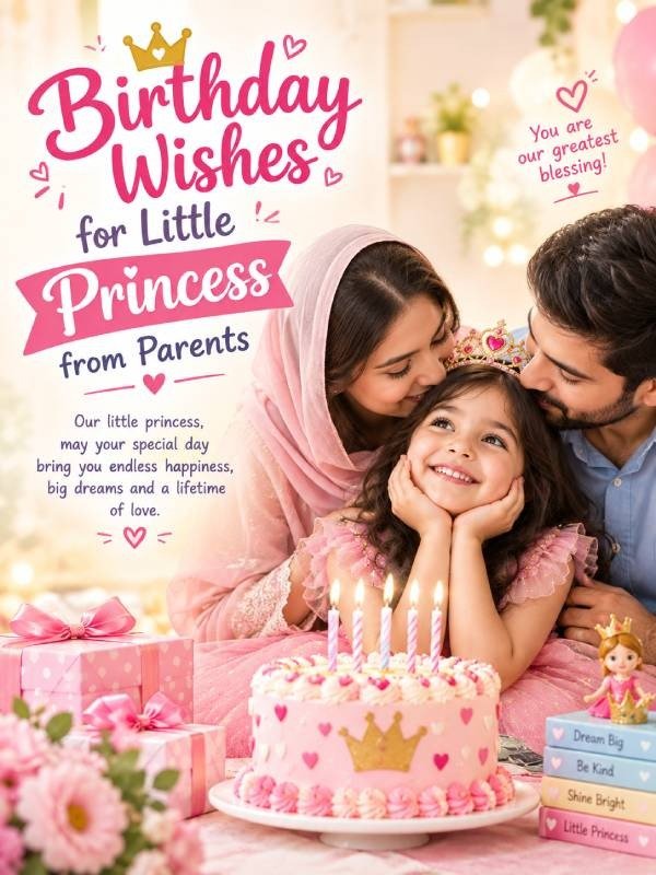 Birthday Wishes for Little Princess from Parents