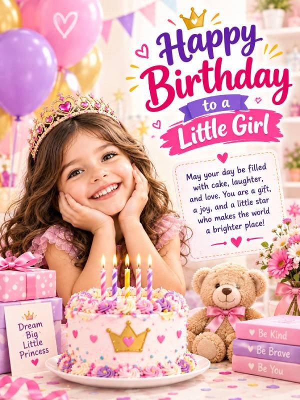 Birthday Wishes for a Little Girl