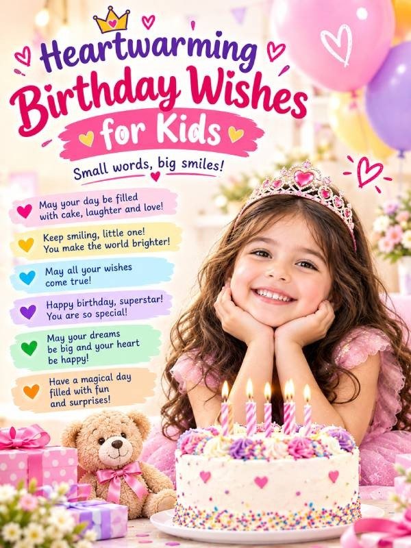 Heartwarming Birthday Wishes for Kids