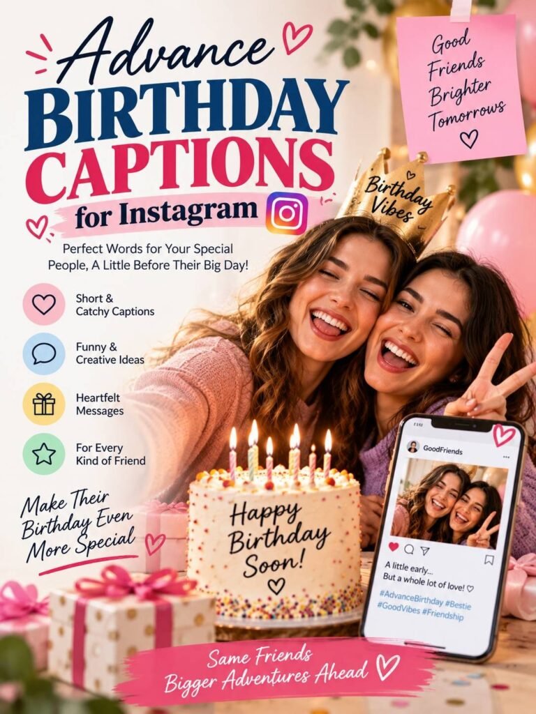 Advance Birthday Captions for Instagram