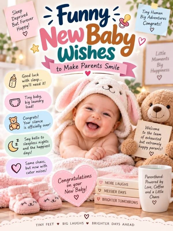 Funny New Baby Wishes to Make Parents Smile