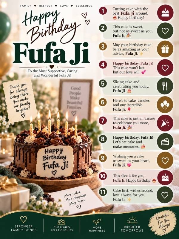 Happy birthday fufa ji cake images