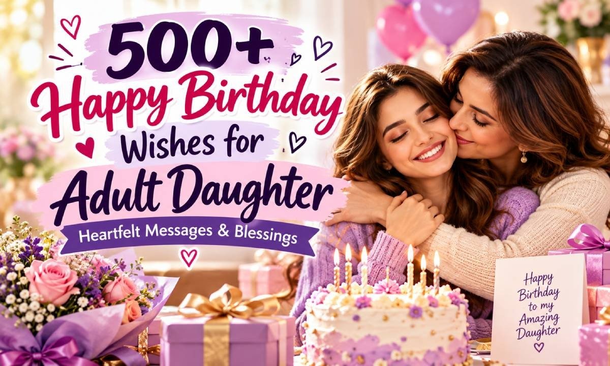 Happy Birthday Wishes for Adult Daughter