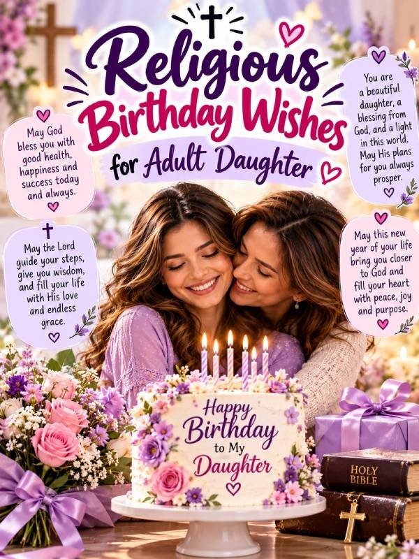 Religious Birthday Wishes for Adult Daughter