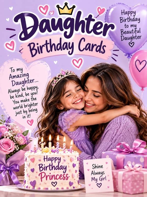 Daughter birthday cards
