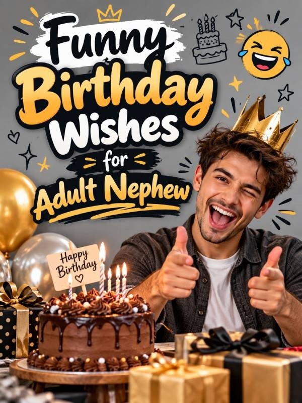 Funny Birthday Wishes for Adult Nephew