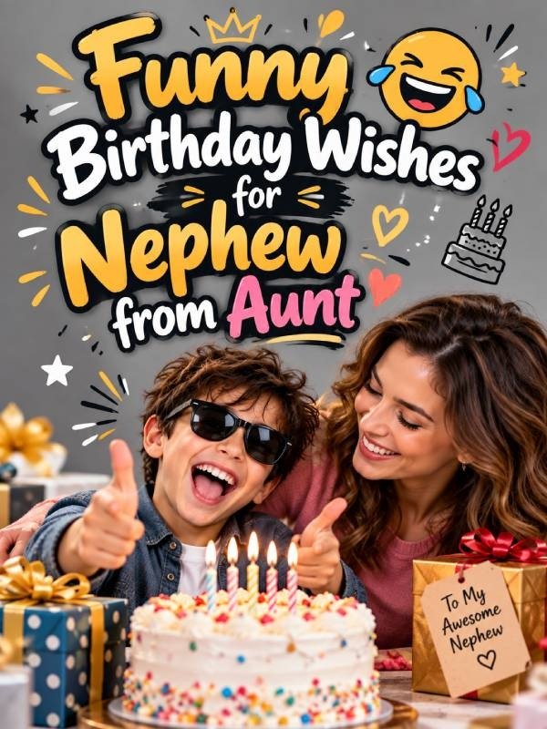 Funny Birthday Wishes for Nephew from Aunt