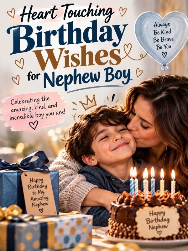 Heart touching birthday wishes for nephew boy