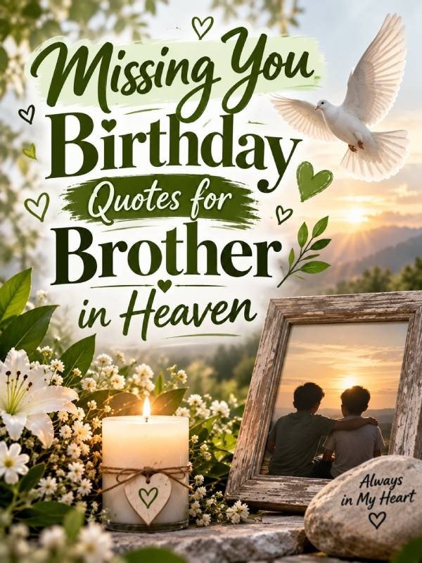 Missing You Birthday Quotes for Brother in Heaven