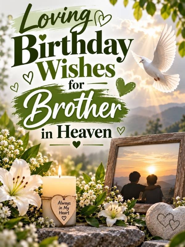 Loving Birthday Wishes for Brother in Heaven