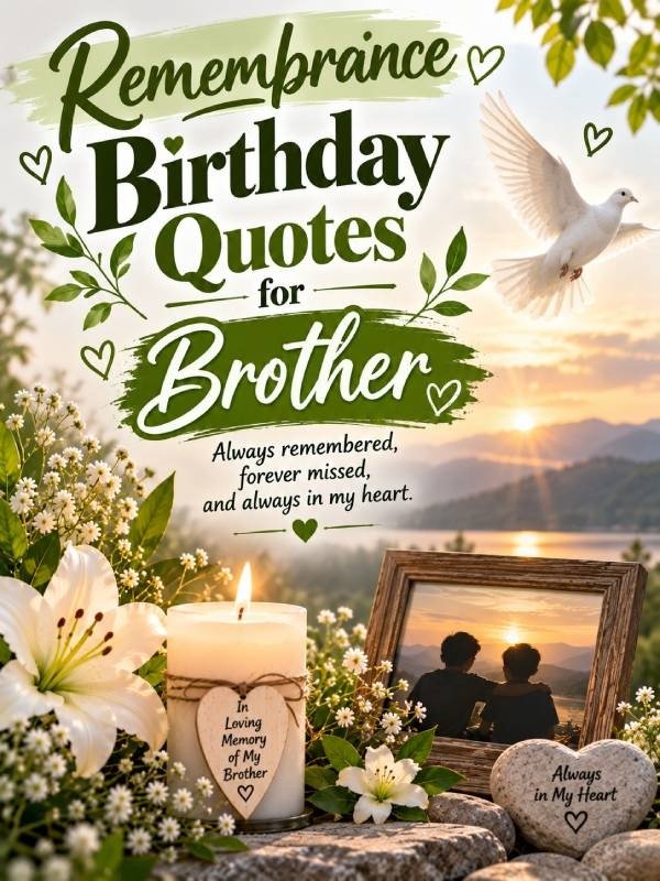 Remembrance Birthday Quotes for Brother