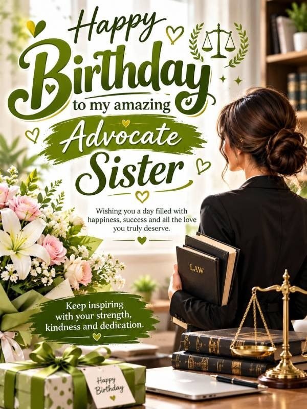 Birthday wishes for advocate sister