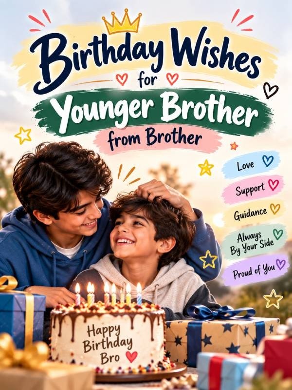 Birthday Wishes for Younger Brother from Brother
