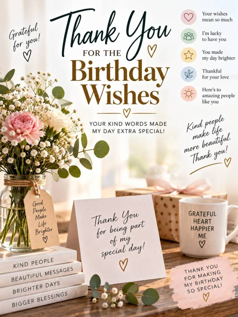 Thank You Messages for Birthday Wishes Appreciation Quotes