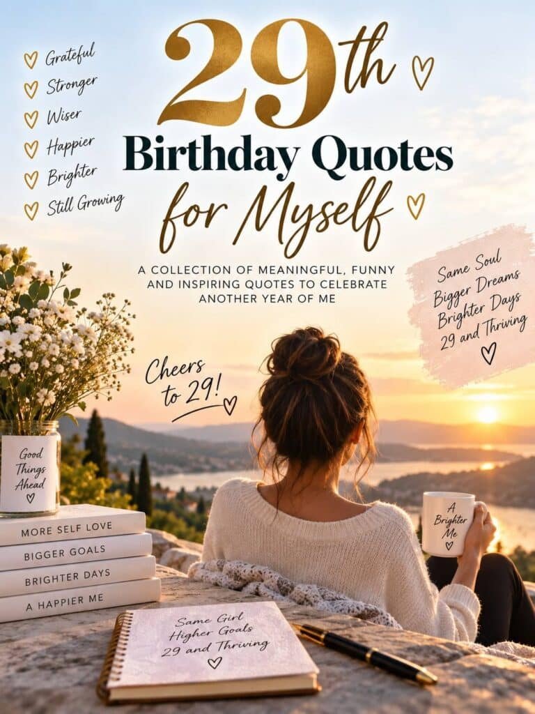 29th Birthday Quotes for Myself