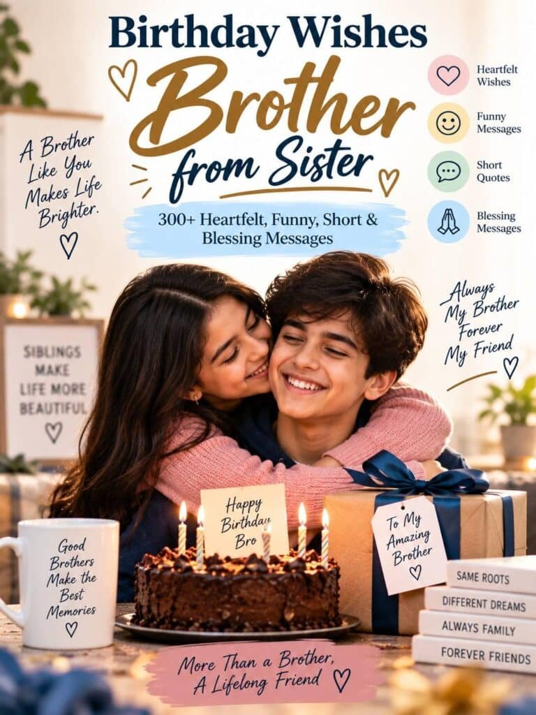 Birthday Wishes for Brother from Sister