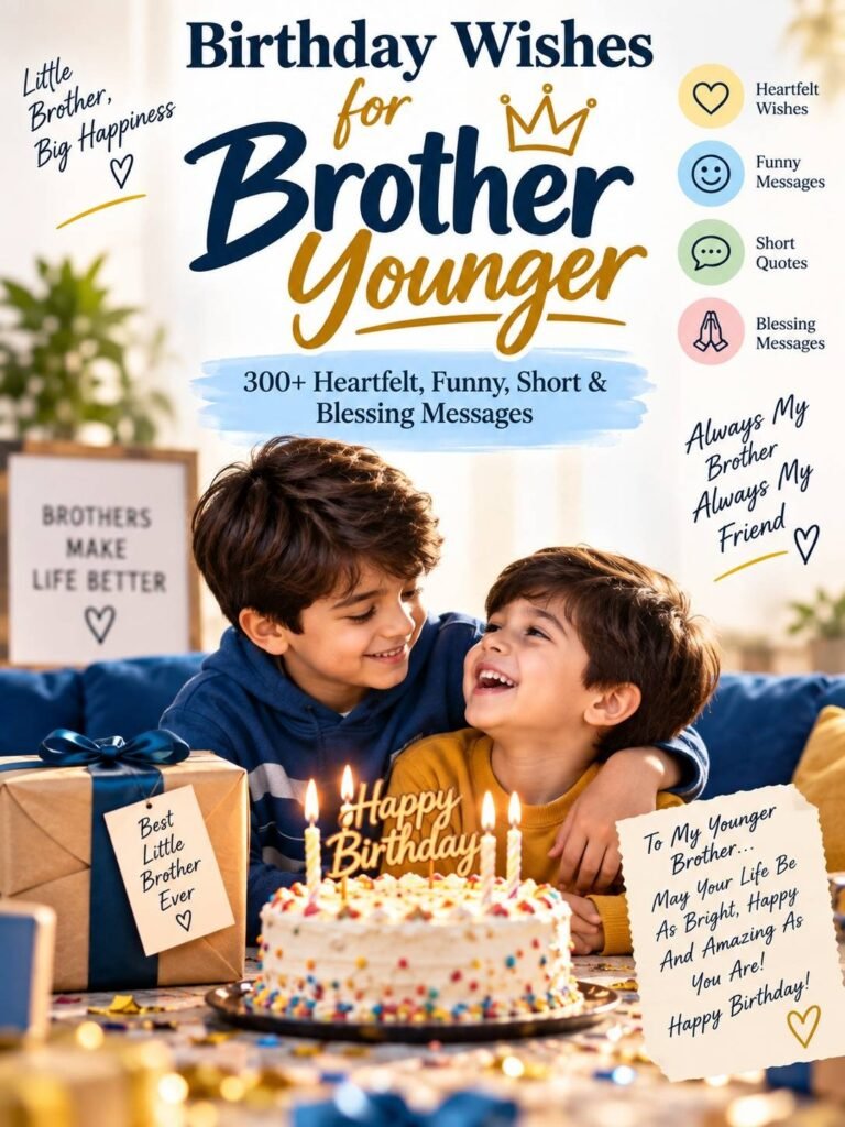 Birthday Wishes for Brother Younger