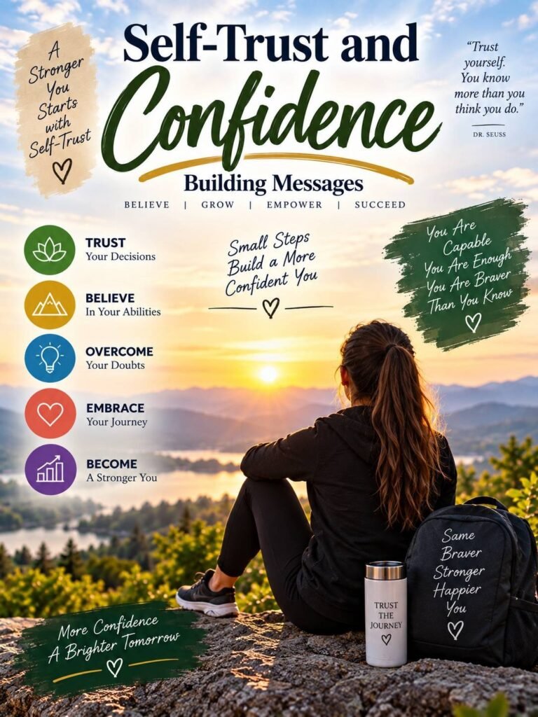 Self-Trust and Confidence Building Messages