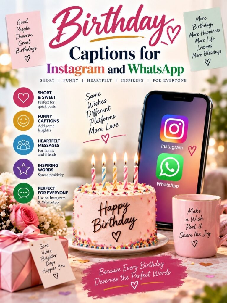 Birthday Captions for Instagram and WhatsApp