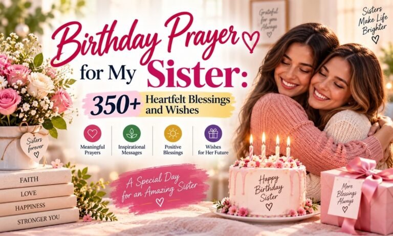 Birthday Prayers for My Sister