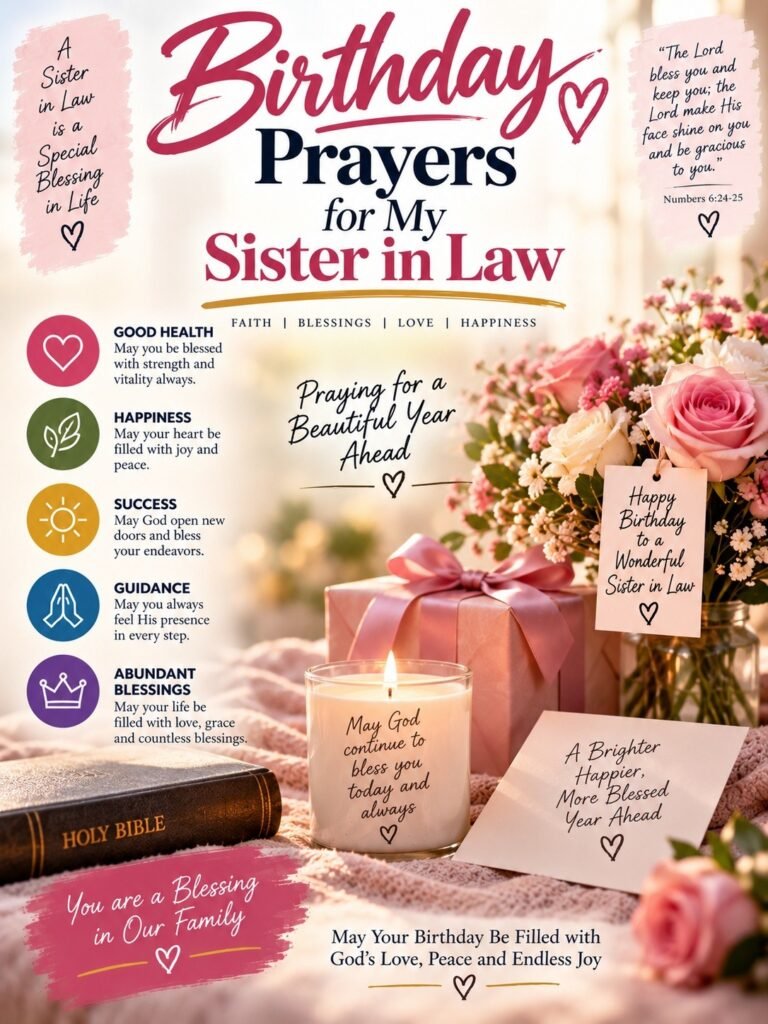 Birthday Prayers for My Sister in Law
