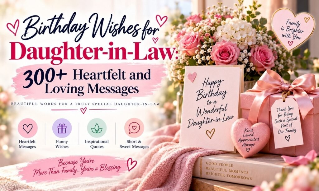 Birthday Wishes for Daughter-in-Law