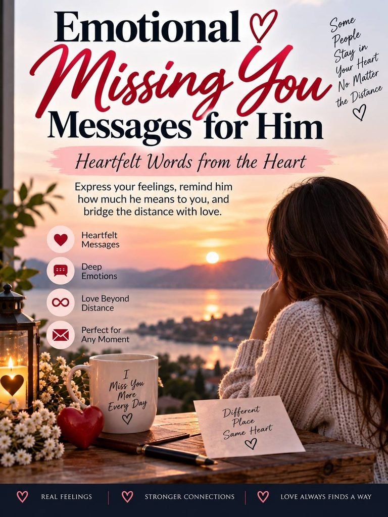 Emotional Missing You Messages for Him