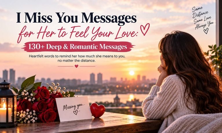 I Miss You Messages for Her to Feel Your Love