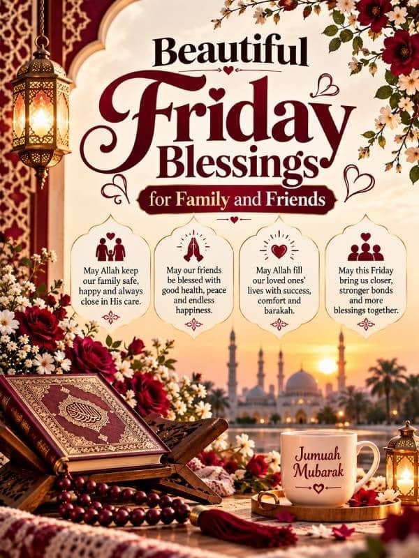 Beautiful Friday Blessings for Family and Friends