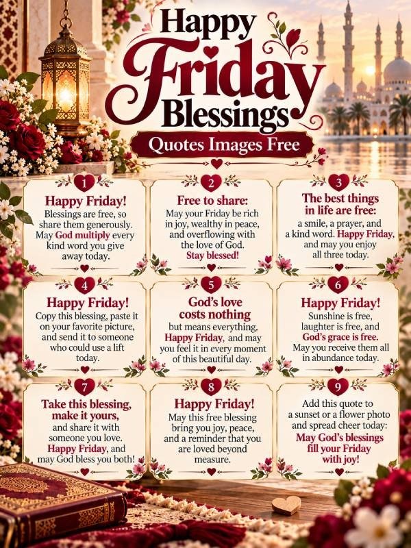 Happy Friday Blessings Quotes Images Free 2