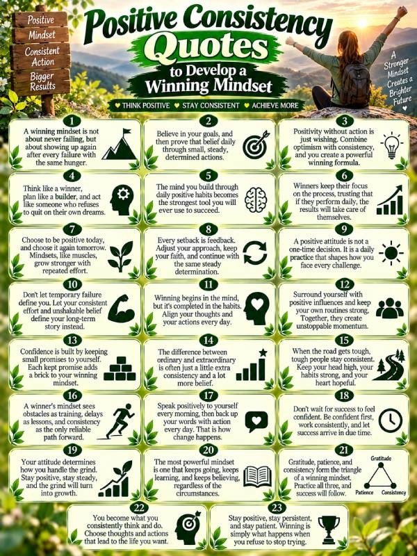 Positive Consistency Quotes to Develop a Winning Mindset