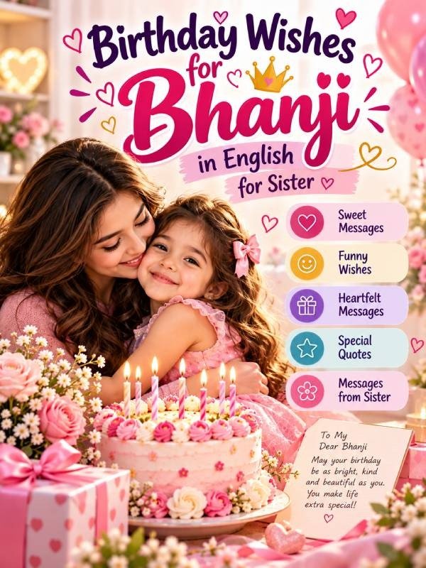 Birthday wishes for bhanji in english for sister