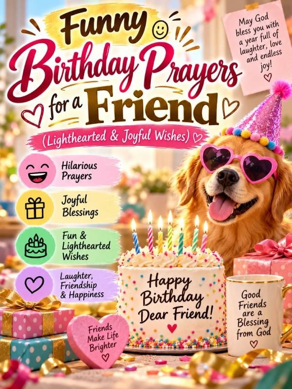 Funny Birthday Prayers for a Friend (Lighthearted & Joyful Wishes)