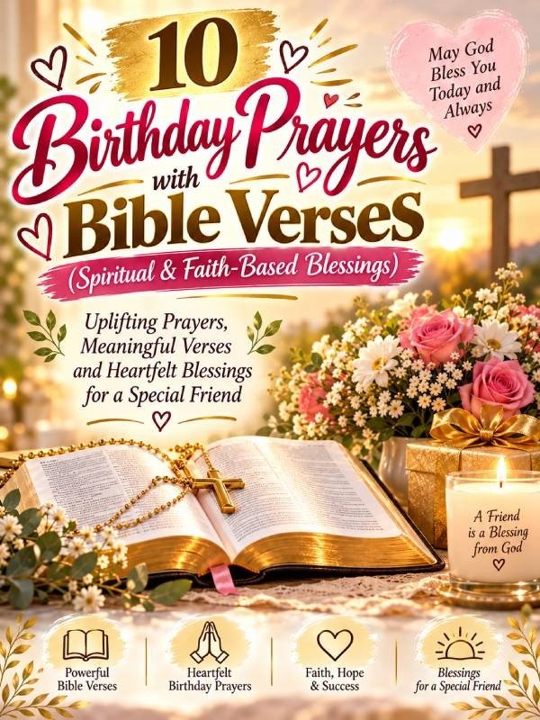 Birthday Prayers with Bible Verses (Spiritual & Faith-Based Blessings)