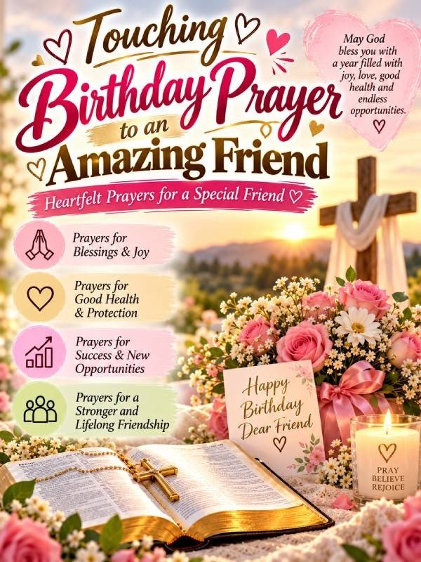 Touching Birthday Prayer to an Amazing Friend