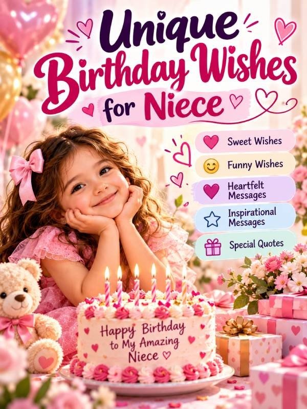 Unique birthday wishes for niece