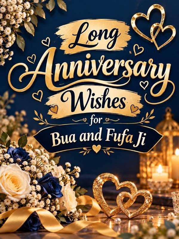Long Anniversary Wishes for Bua and Fufa Ji